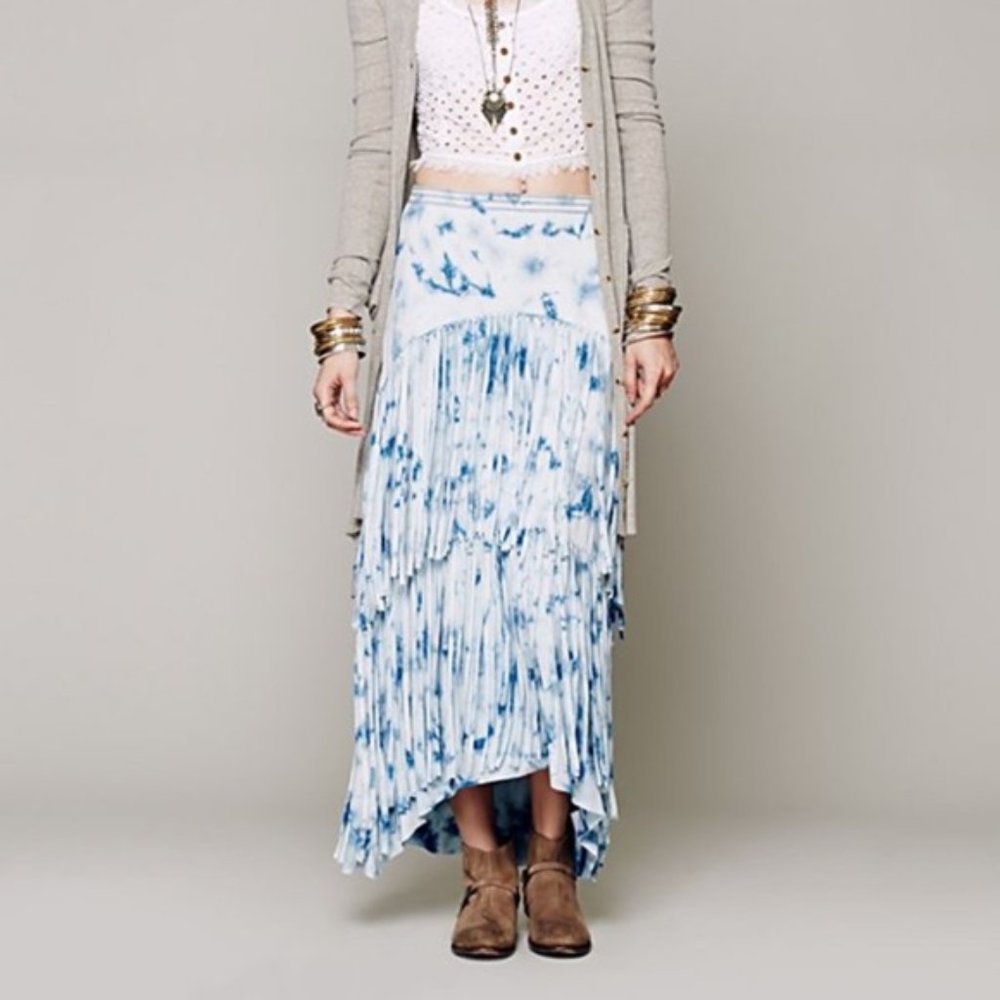 Free People Maheya Dyed From The Earth Maxi Skirt